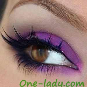 Фиолетовый макияж фото